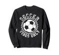 Groovy Soccer Womens Soccer Sweatshirt - Casual Everyday Wear Unisex