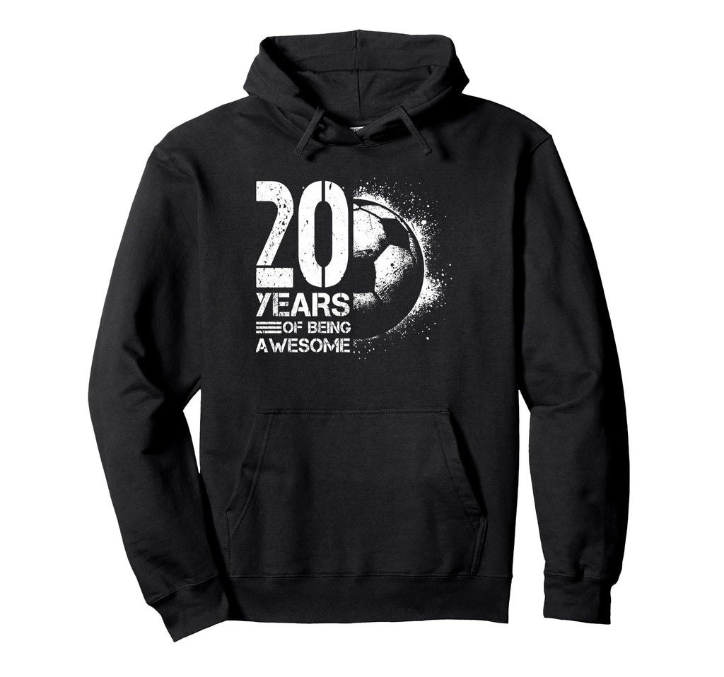 20Th Birthday Soccer Player Football 20 Hoodie - Trendy Graphic for Adults