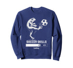 Frog Soccer Skills Loading Team Sweatshirt - Aesthetic Graphic Men Women