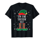 Im Soccer Elf Family Matching T-Shirt - Fun Novelty Design for Adults