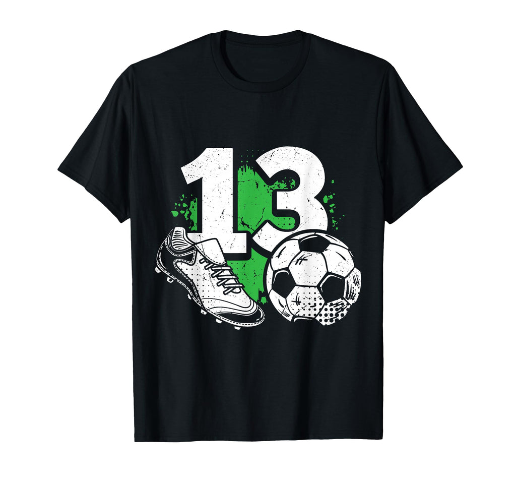 13Th Birthday Soccer Player Football 13 T-Shirt - Unique Graphic Men Women