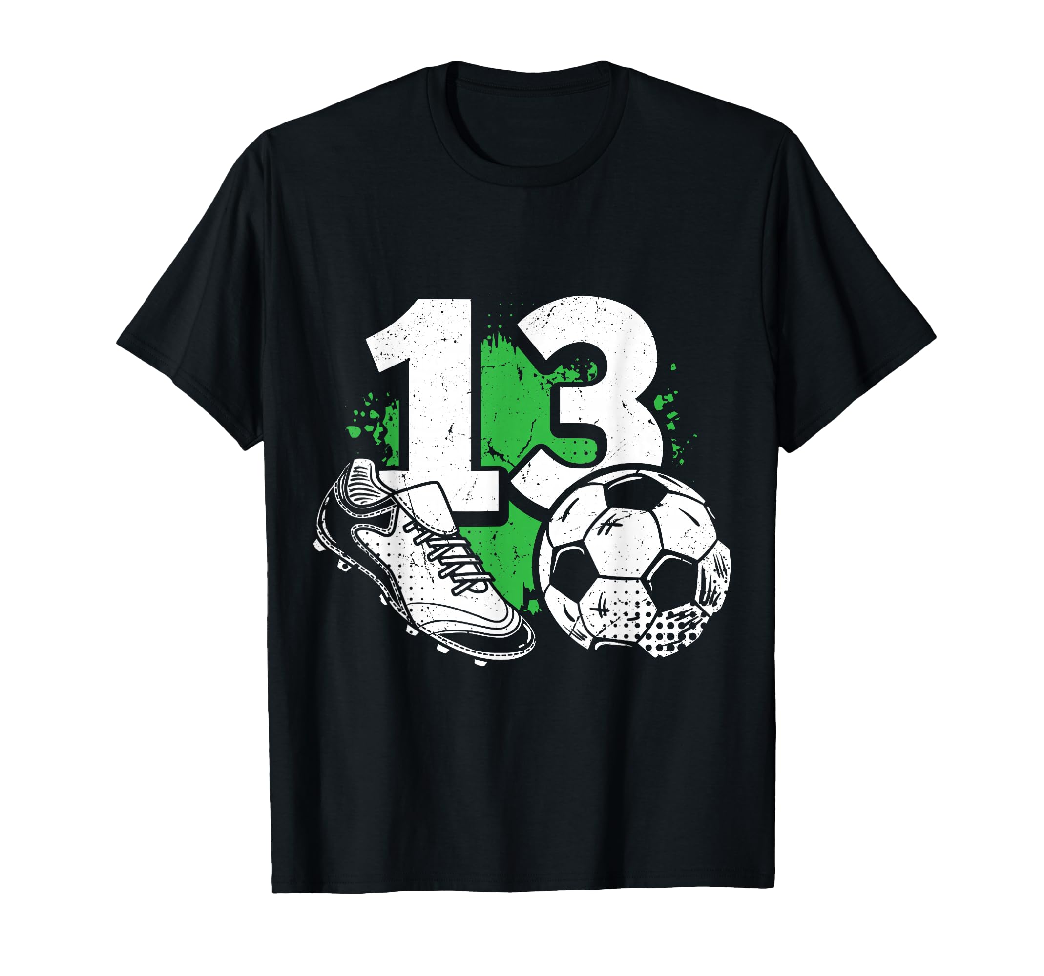 13Th Birthday Soccer Player Football 13 T-Shirt - Unique Graphic Men Women