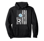 Mom Ballers Funny Usa Flag Soccer Hoodie - Unique Graphic Men Women