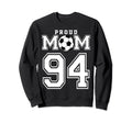 Number 94 Custom Proud Soccer Sweatshirt - Unique Graphic for Adults