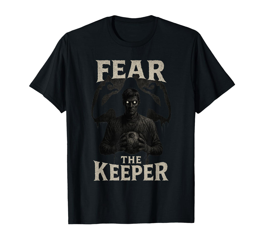 Scary Soccer Goalkeeper Horror Fear T-Shirt - Novelty Apparel Unisex