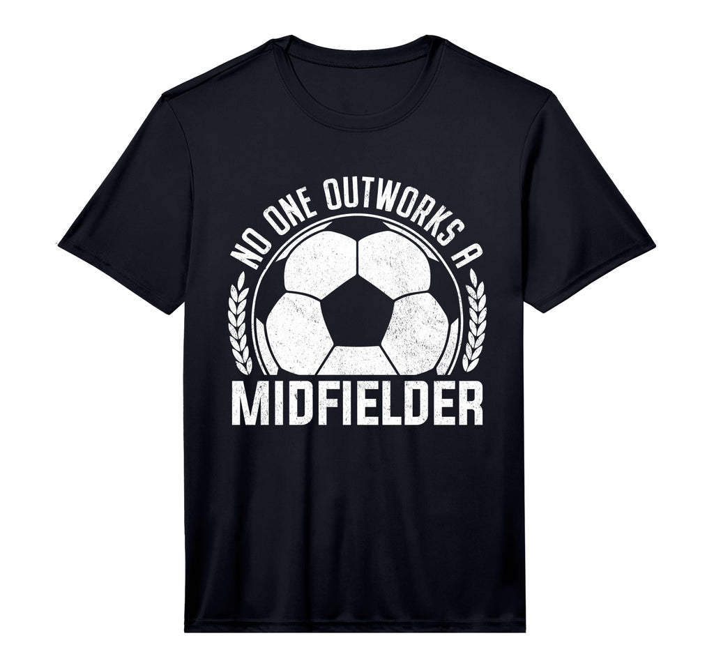 Mens No One Outworks Midfielder T-Shirt - Aesthetic Graphic Men Women