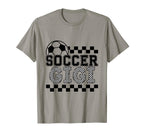 Soccer Gigi Checker Checkered T-Shirt - Casual Everyday Wear for Adults