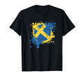 Soccer Ball Flag Sweden T-Shirt - Aesthetic Graphic Unisex