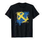 Soccer Ball Flag Sweden T-Shirt - Aesthetic Graphic Unisex