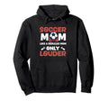 Soccer Mom Mommy Hoodie - Minimalist Print for Adults