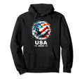 American Flag Soccer Soccer 2024 Hoodie - Streetwear Style Unisex