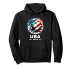American Flag Soccer Soccer 2024 Hoodie - Streetwear Style Unisex