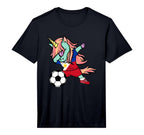 Unicorn Dabbing Soccer Philippines Jersey T-Shirt - Unique Graphic Unisex