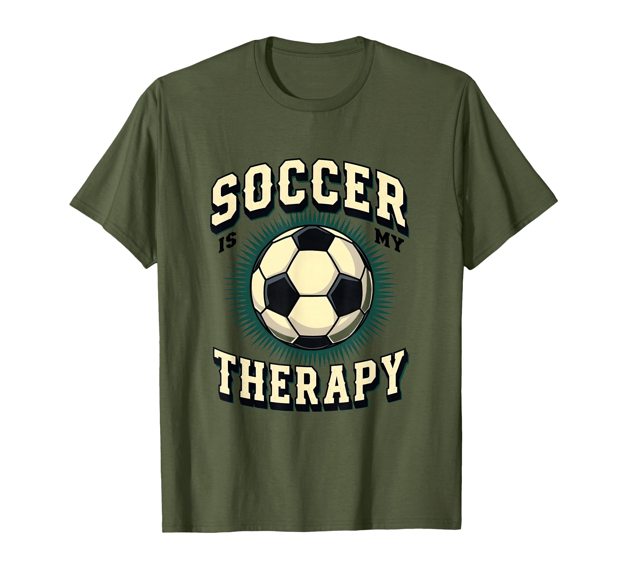 Soccer Is My Therapy Funny Soccer T-Shirt - Streetwear Style Unisex