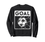 Soccer Ball Goal Funny Player Sports Sweatshirt - Graphic Print Unisex