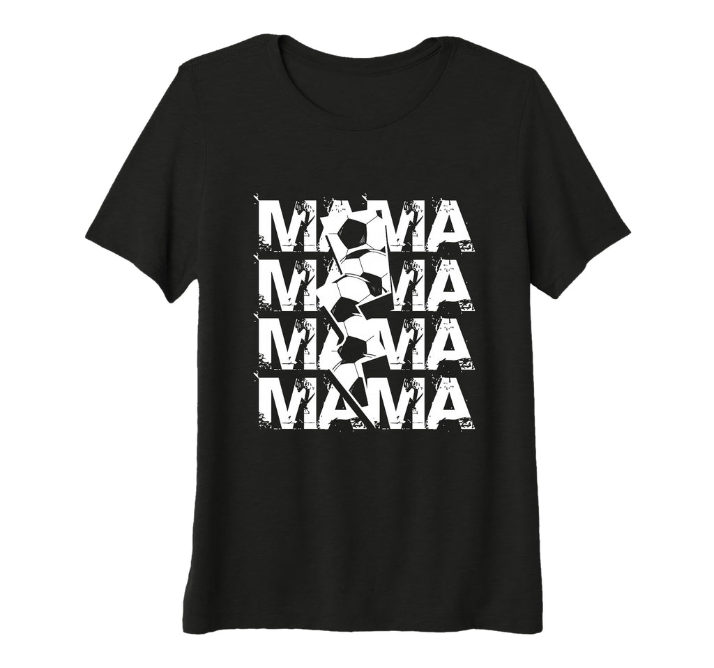 Womens Soccer Mama Mothers Day Sport T-Shirt - Graphic Print Unisex