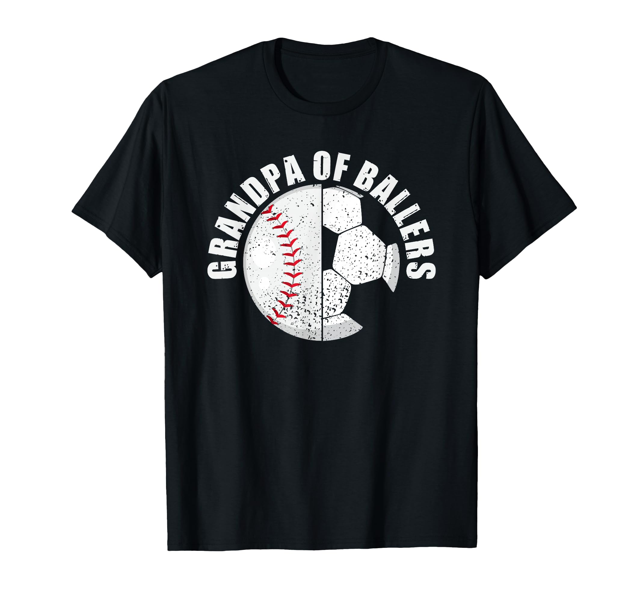 Grandpa Ballers Soccer Baseball T-Shirt - Aesthetic Graphic Men Women
