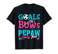 Goals Or Bows Pepaw Loves You Soccer T-Shirt - Minimalist Print for Adults
