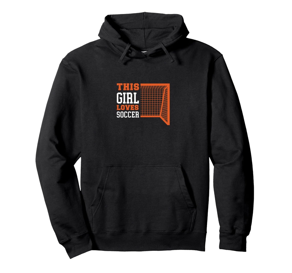 Funny Loves Soccer Sport Hoodie - Fun Novelty Design Unisex