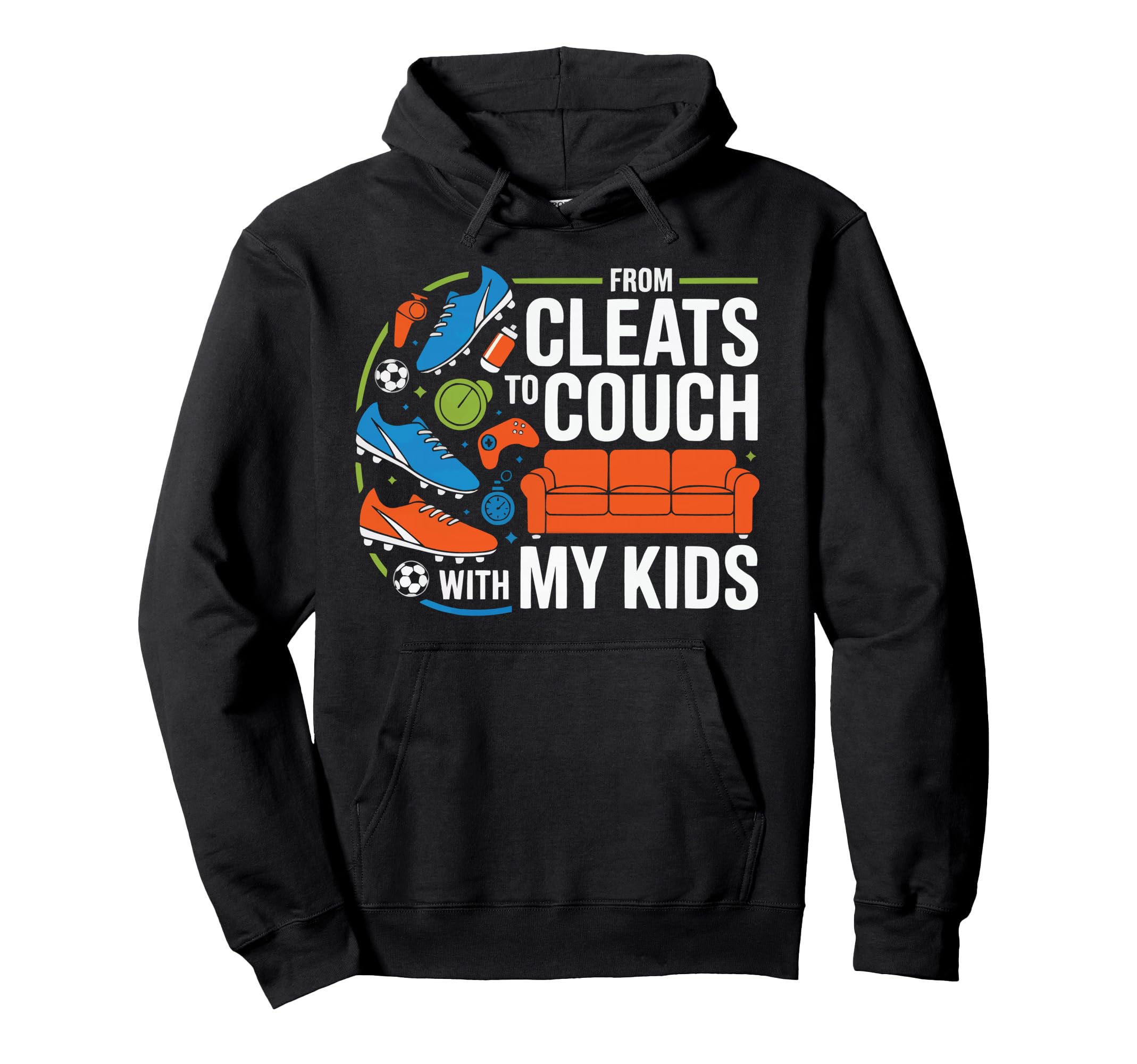 Soccer Player Soccer Dad Kick Sport Hoodie - Custom Art Print Men Women