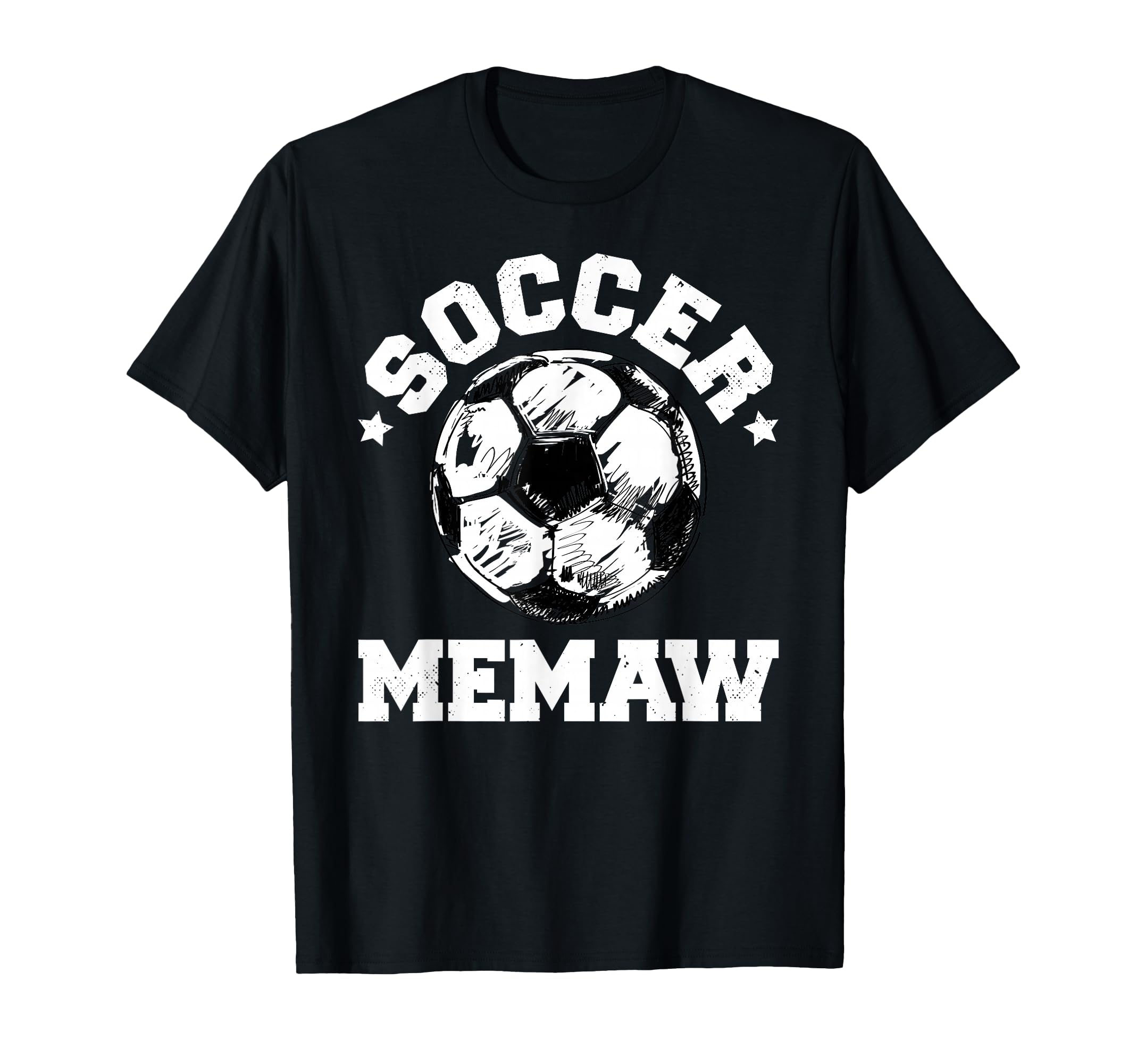 Soccer Memaw Soccer Ball T-Shirt - Casual Everyday Wear for Adults