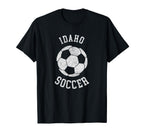 Idaho Soccer Distressed 90S T-Shirt - Unique Graphic Men Women