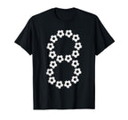 8 Year Old Birthday Funny Soccer Player T-Shirt - Trendy Graphic for Adults