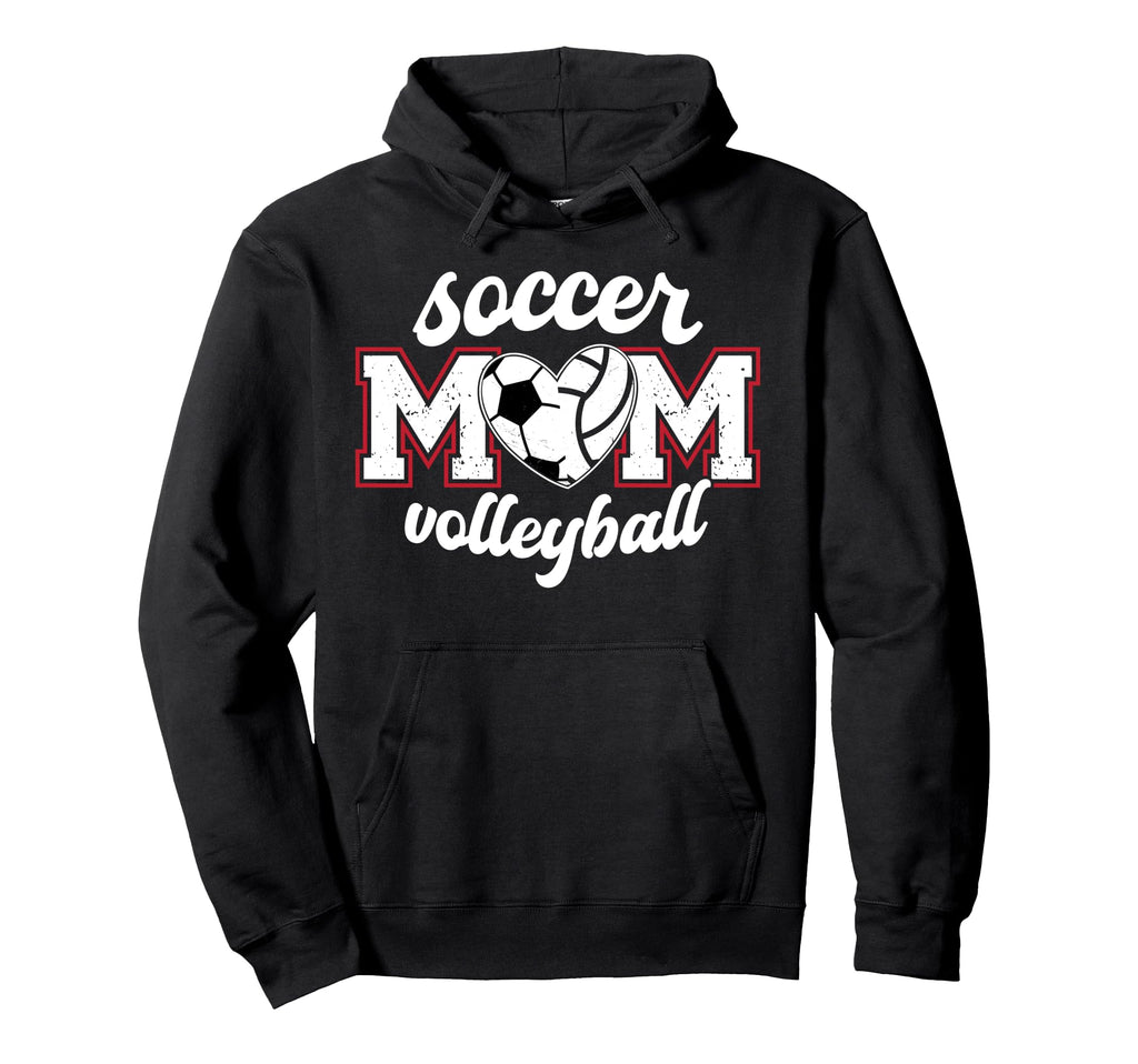 Soccer Volleyball Mom Ballers Volleyball Hoodie - Graphic Print Unisex