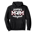 Soccer Volleyball Mom Ballers Volleyball Hoodie - Graphic Print Unisex