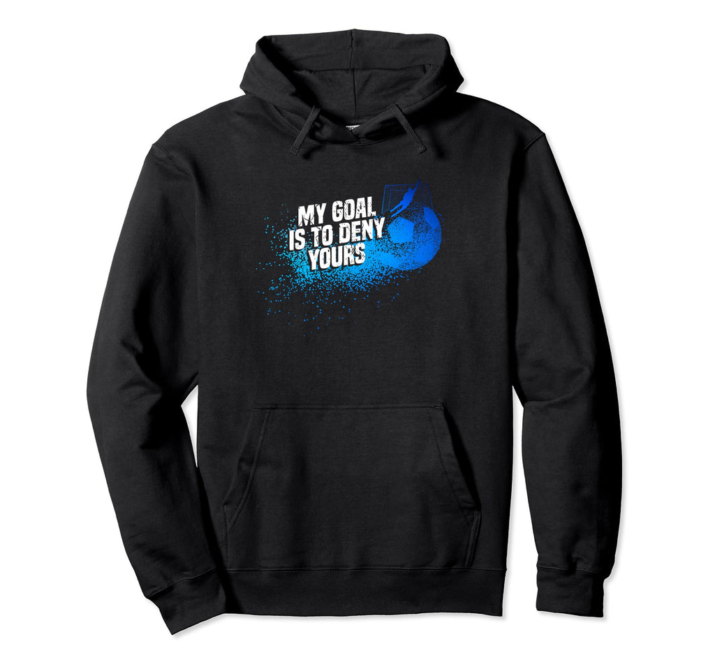 Goaltender Gloves Goal Soccer Goalie Hoodie - Custom Art Print for Adults