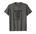 Soccer Love Conquers All Inspirational T-Shirt - Trendy Graphic Unisex