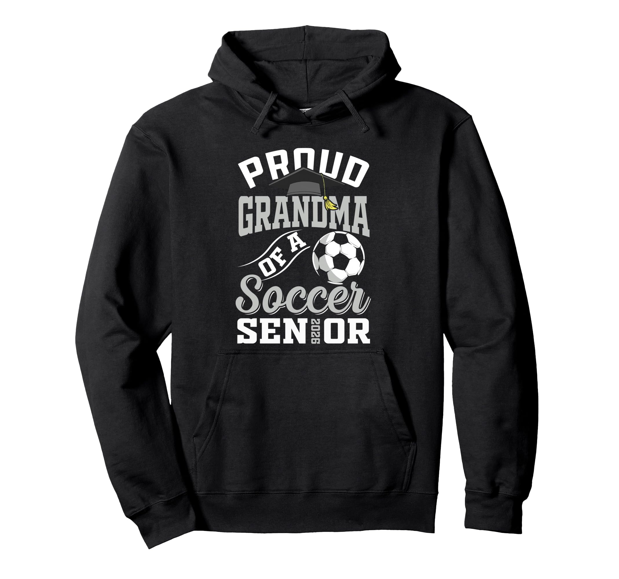 Proud Grandma Soccer Senior Class Hoodie - Aesthetic Graphic for Adults