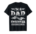 Im Dad And Engineer Nothing Scares Me T-Shirt - Minimalist Print Men Women