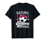 Raising Ballers Soccer Mom Soccer T-Shirt - Trendy Graphic for Adults