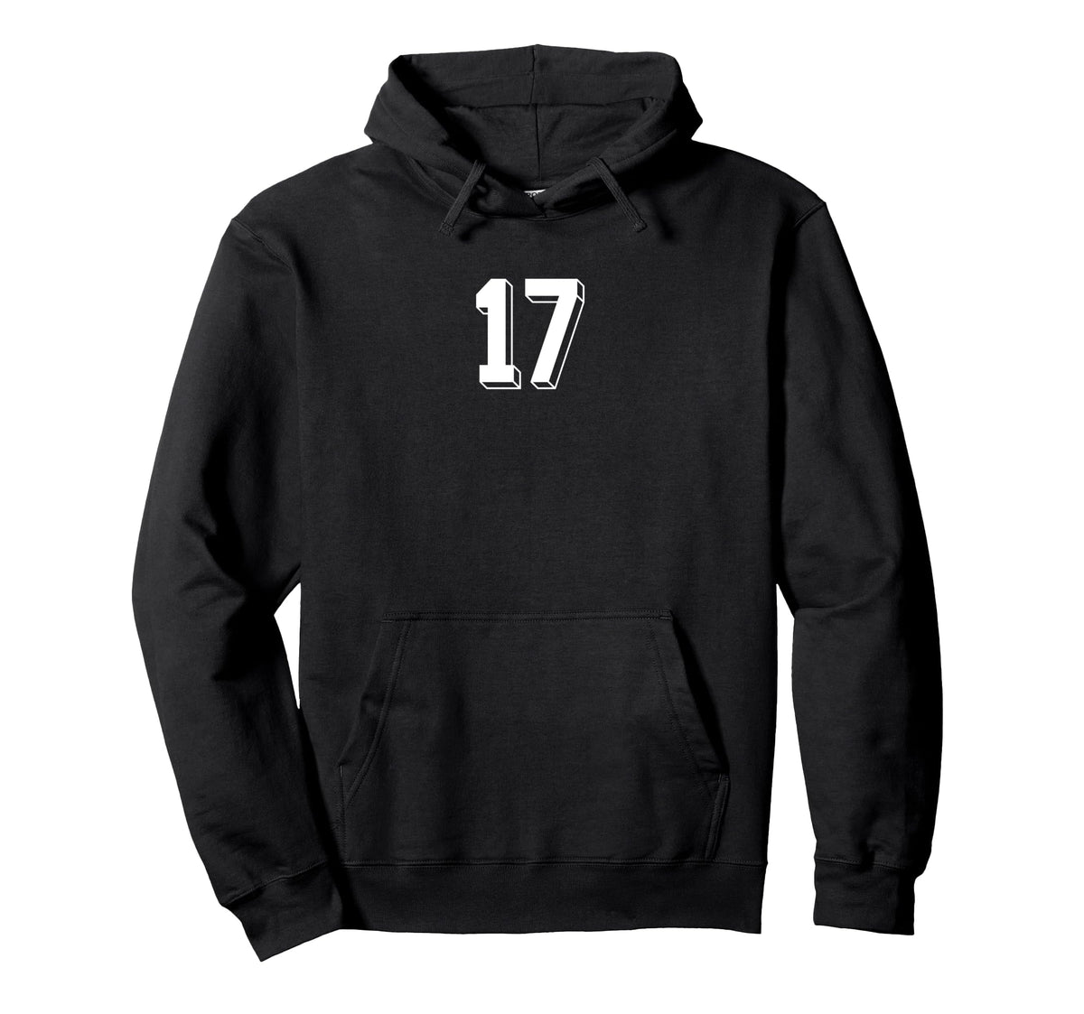 Number 17 80S 90S Soccer Team Jersey Hoodie - Trendy Graphic Unisex