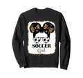 Soccer Bleached Leopard Soccer Lover Sweatshirt - Novelty Apparel Unisex