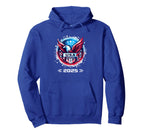 American Flag Soccer Womens Hoodie - Casual Everyday Wear for Adults