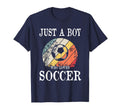 Just Who Loves Soccer T-Shirt - Fun Novelty Design Men Women