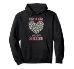 Just Who Loves Soccer Heart Womens Hoodie - Trendy Graphic Unisex