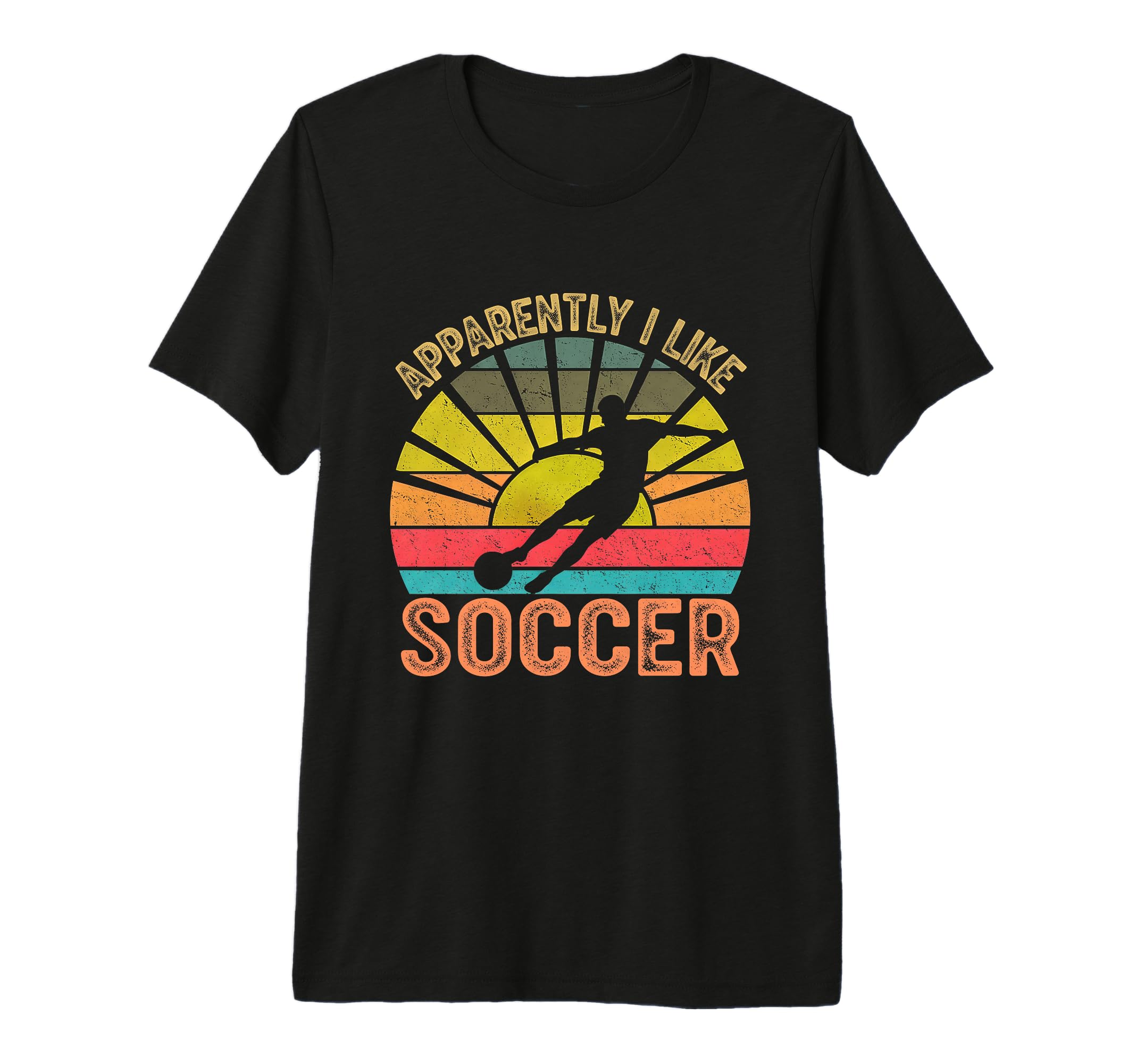 Apparently I Like Soccer Season Funny T-Shirt - Fun Novelty Design Unisex
