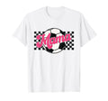 Soccer Mama Checkered Funny Sporty T-Shirt - Graphic Print Men Women