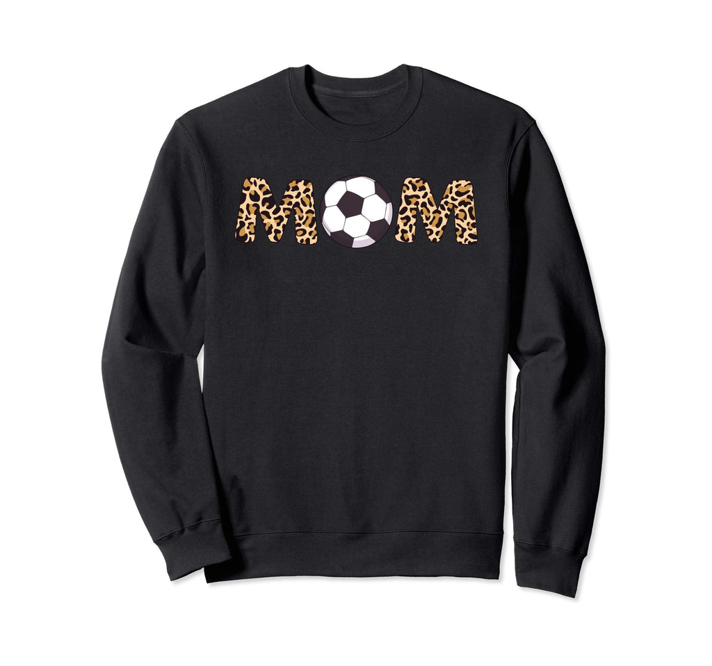 Soccer Ball Mom Leopard Sweatshirt - Custom Art Print Unisex