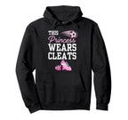 Soccer Princess Wears Cleats Football Hoodie - Unique Graphic for Adults
