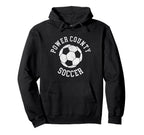 Power County Soccer Distressed 90S Hoodie - Casual Everyday Wear Unisex