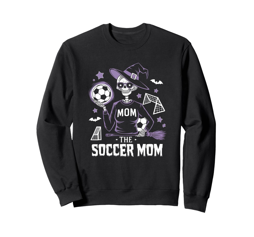 Soccer Mom Skeletton Halloween Sweatshirt - Aesthetic Graphic for Adults