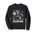 Soccer Mom Skeletton Halloween Sweatshirt - Aesthetic Graphic for Adults