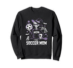 Soccer Mom Skeletton Halloween Sweatshirt - Aesthetic Graphic for Adults