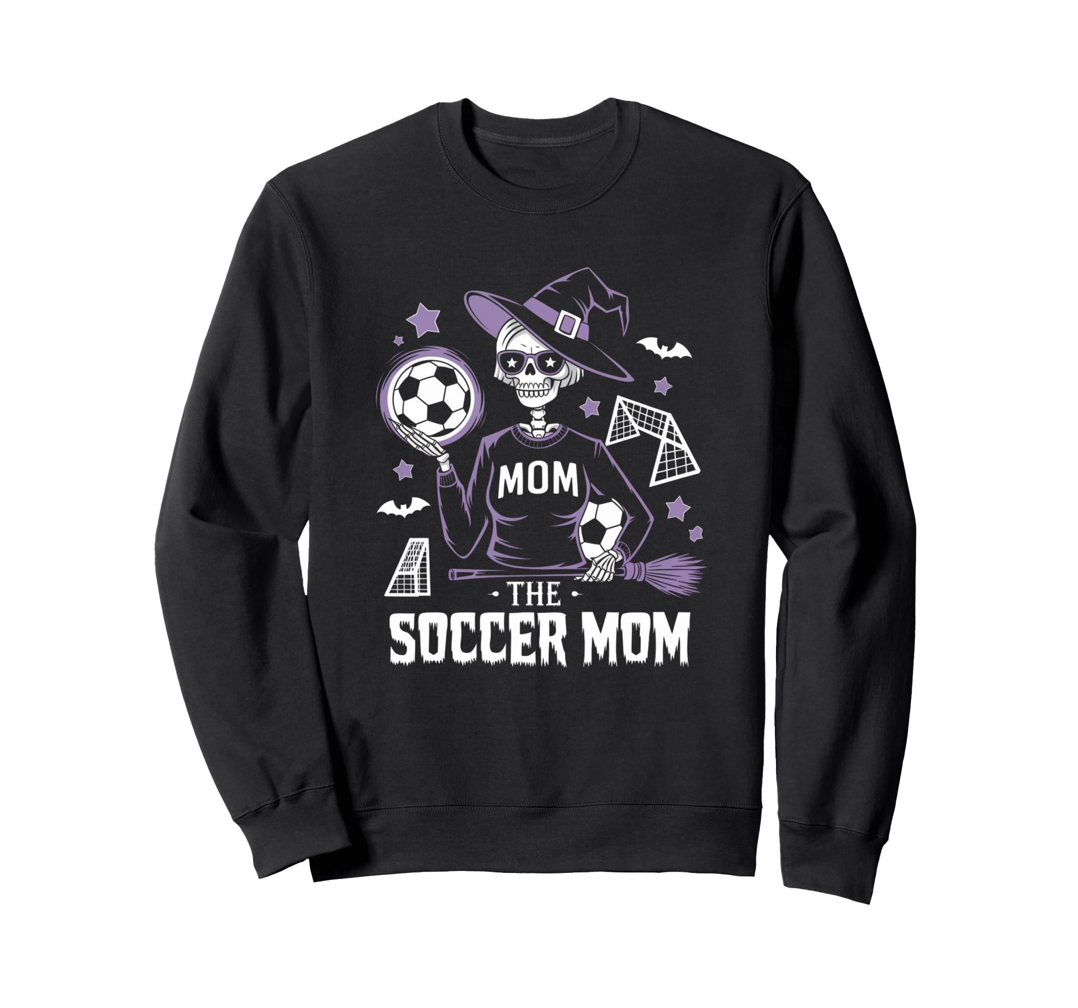 Soccer Mom Skeletton Halloween Sweatshirt - Aesthetic Graphic for Adults