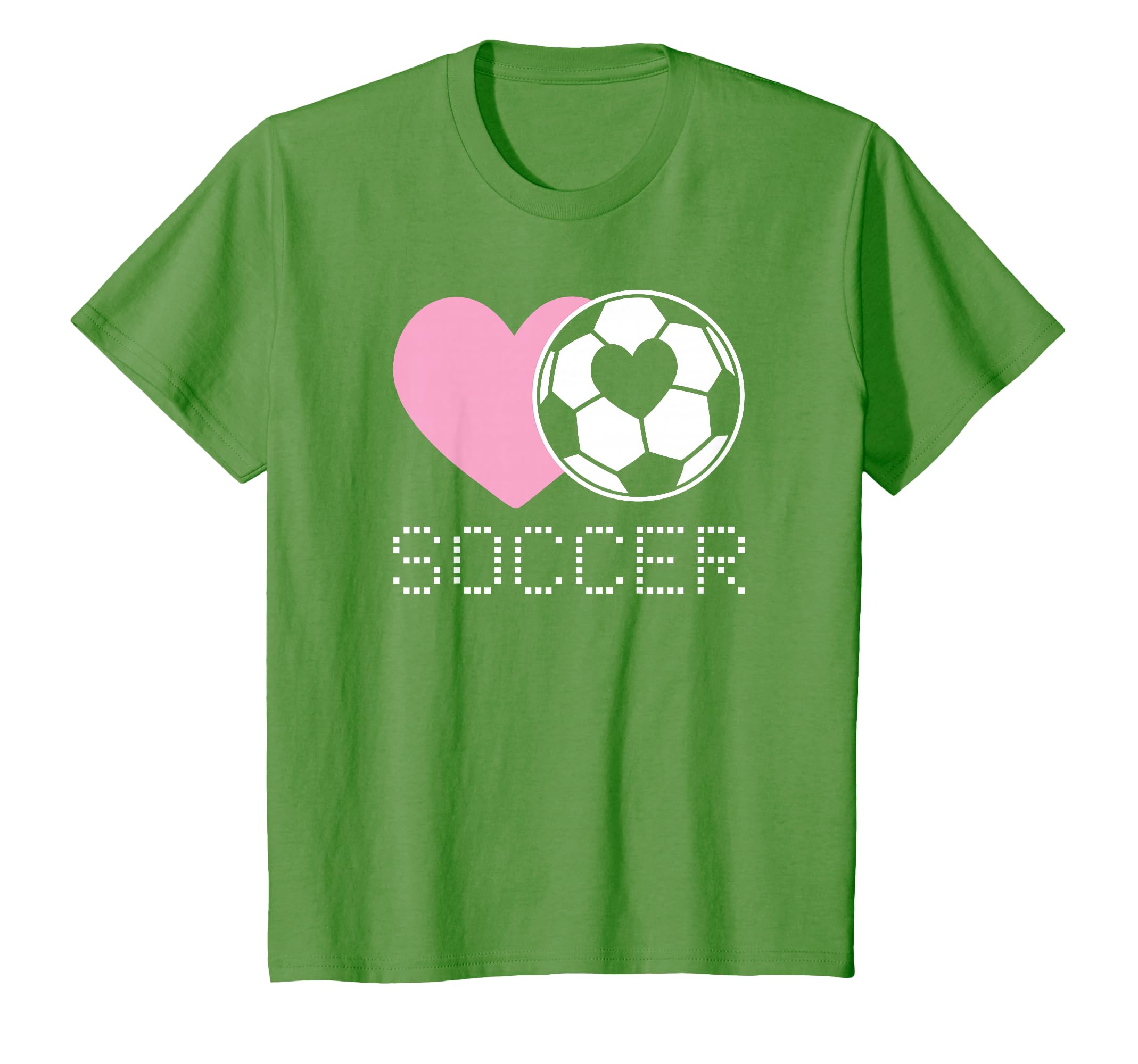 Soccer Lover Heart And Ball T-Shirt - Graphic Print for Adults