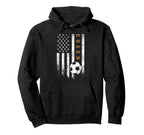 Soccer Coach American Flag Soccer Hoodie - Casual Everyday Wear Men Women